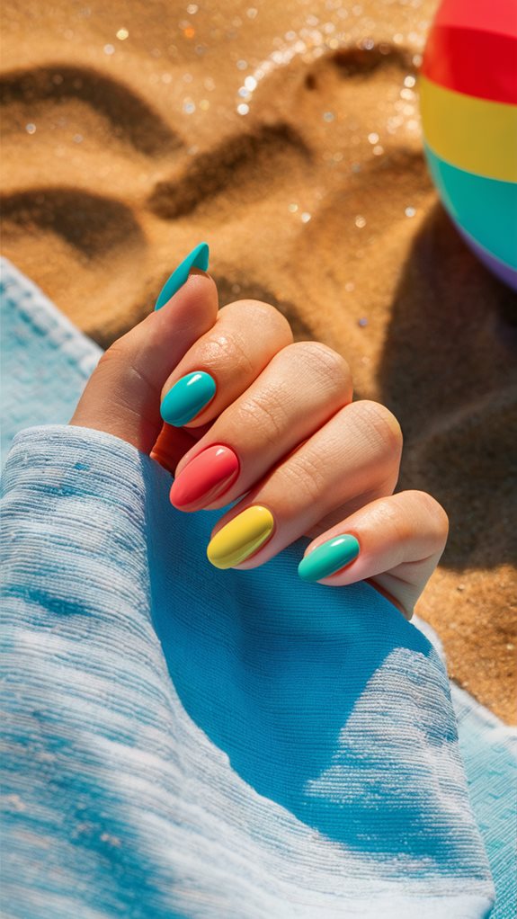 colorful summer beach vibes