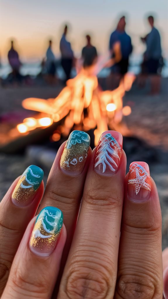 cozy seaside evening gathering