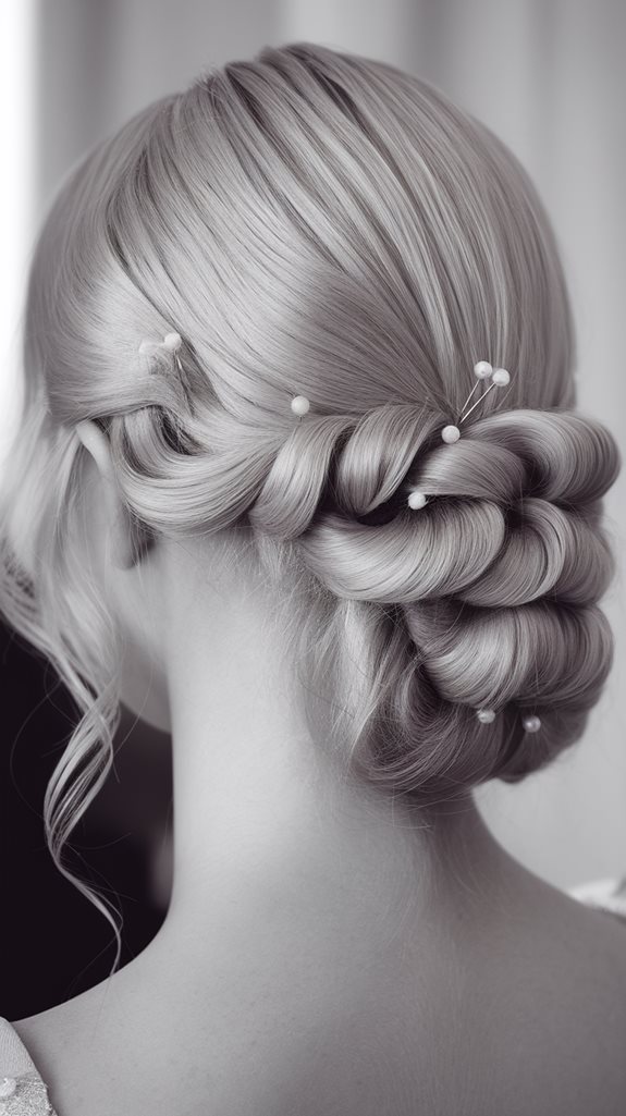 elegant twisted hairstyle creation