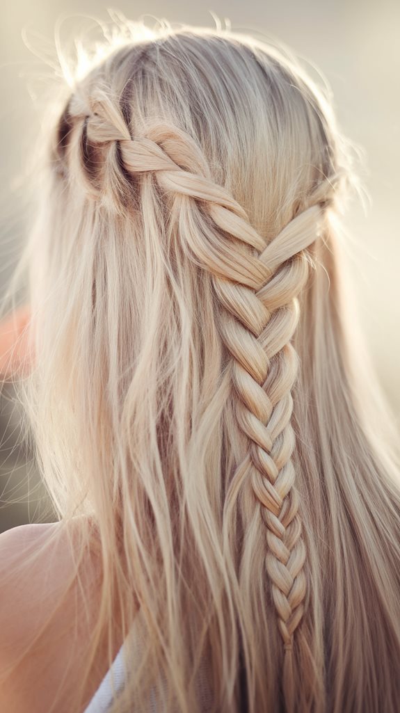 elegant woven hair style