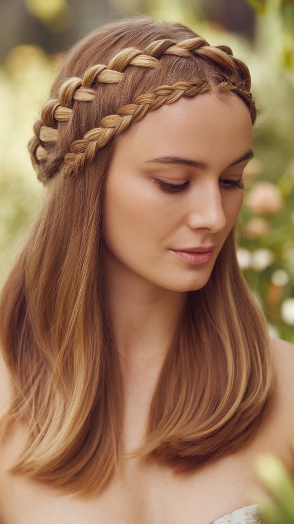 elegant woven hairdo style