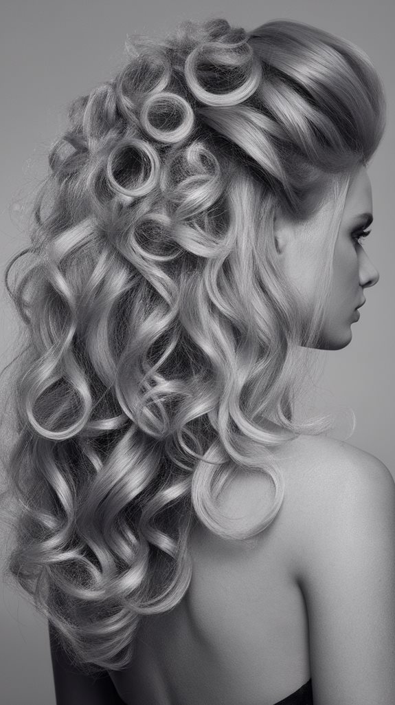 hairstyle with flowing locks