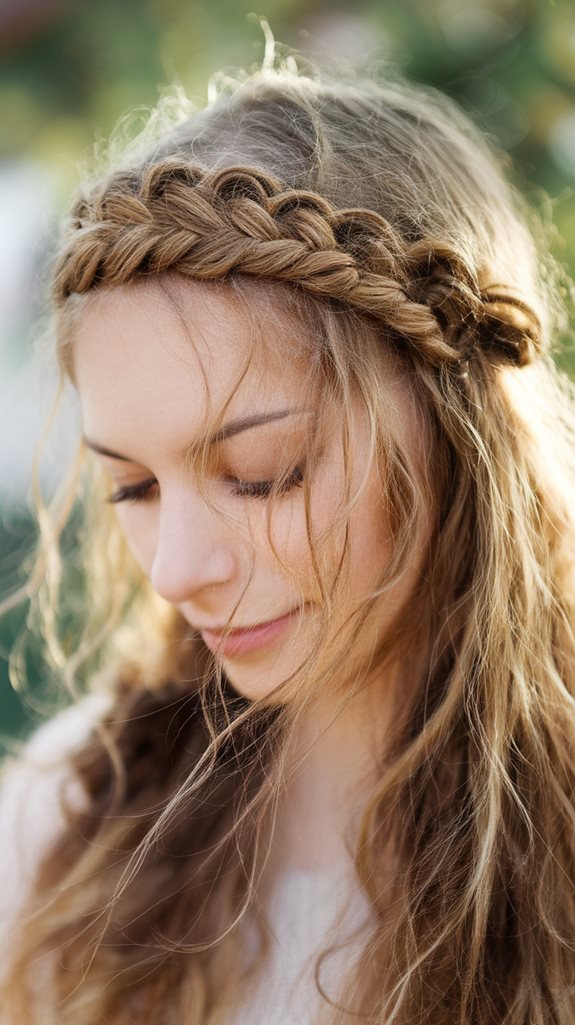 intricate woven hair style