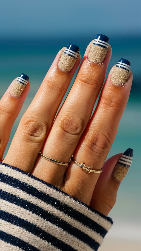 sailor inspired striped pattern