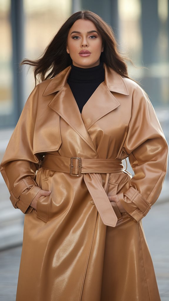 stylish belted outerwear garment