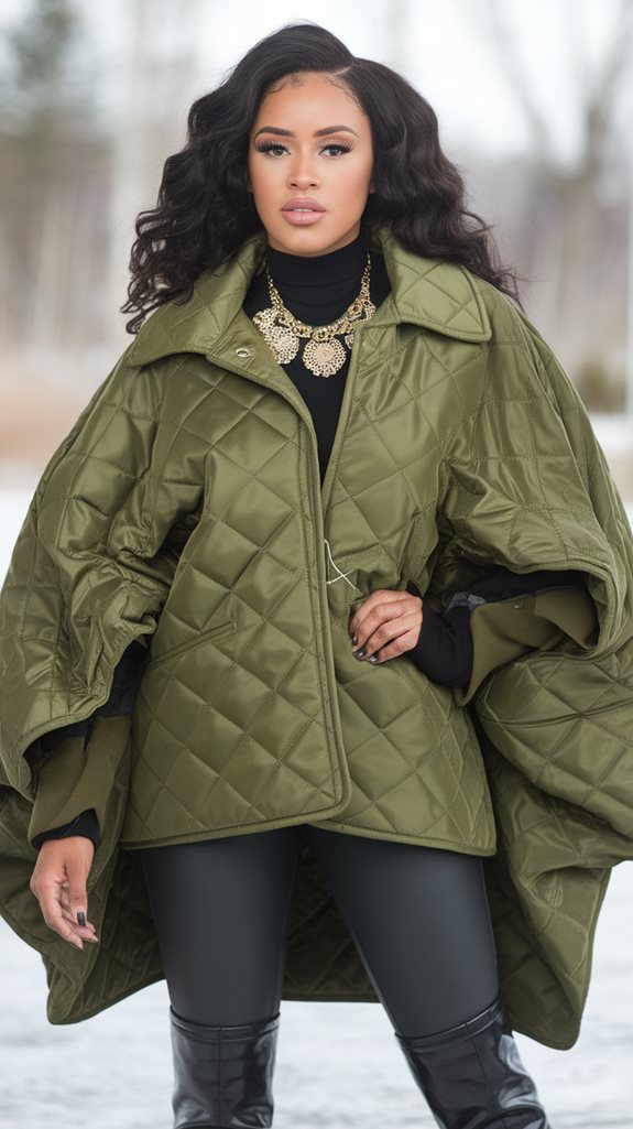 stylish quilted jacket ensemble