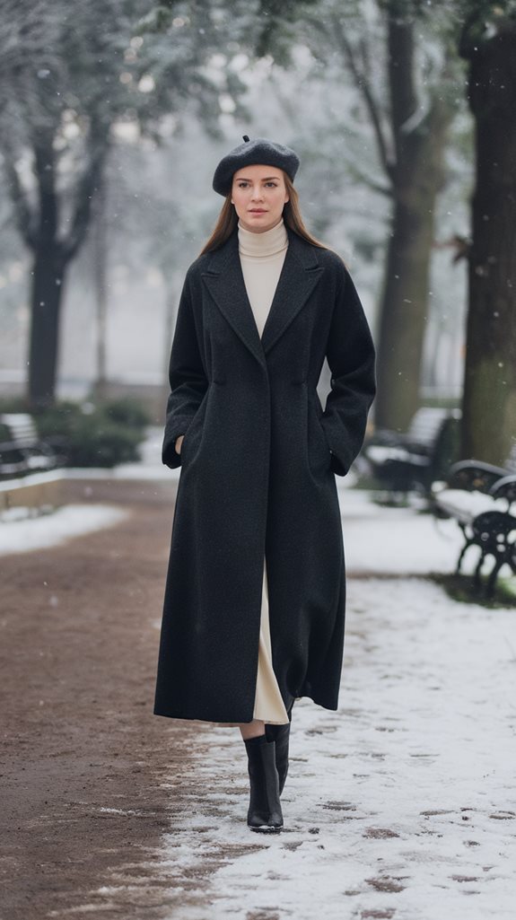 stylish warm tailored outerwear