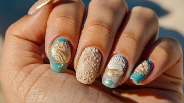 21 Textured Beach Nail Art Designs