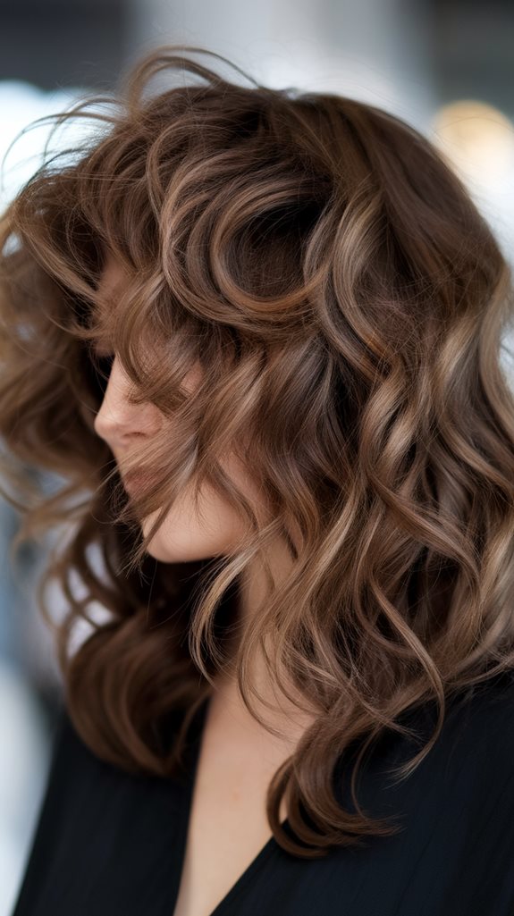 textured layered playful hairstyle