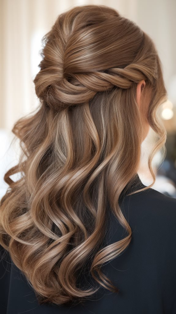 twisted hairstyle with elegance