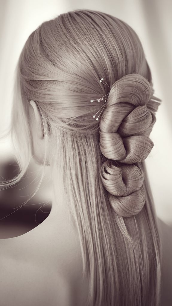 twisted hairstyle with elegance