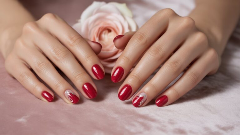 25 Cherry Red Nails Design and Ideas