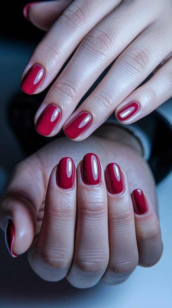 vibrant glossy cherry hue