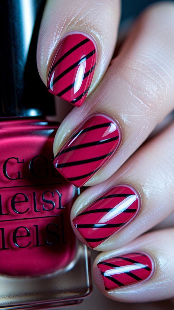 vibrant striped color scheme