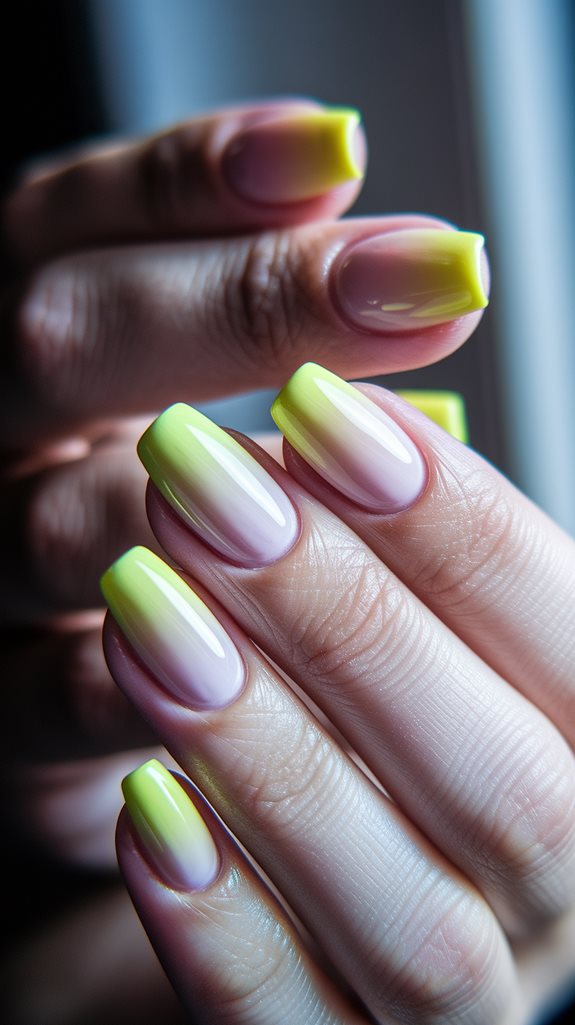 bright gradient yellow shades