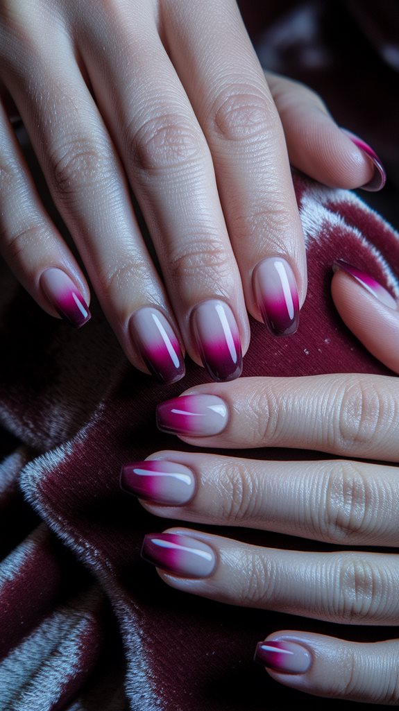 rich burgundy color gradient
