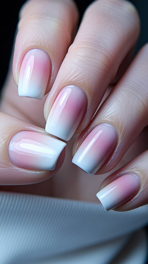 soft gradient of pink