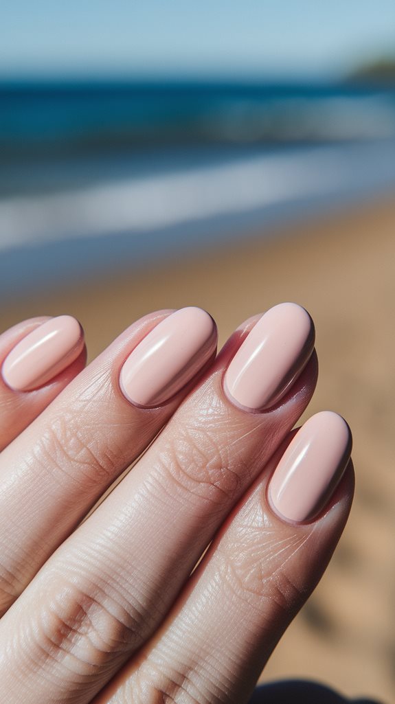 soft muted pink hue