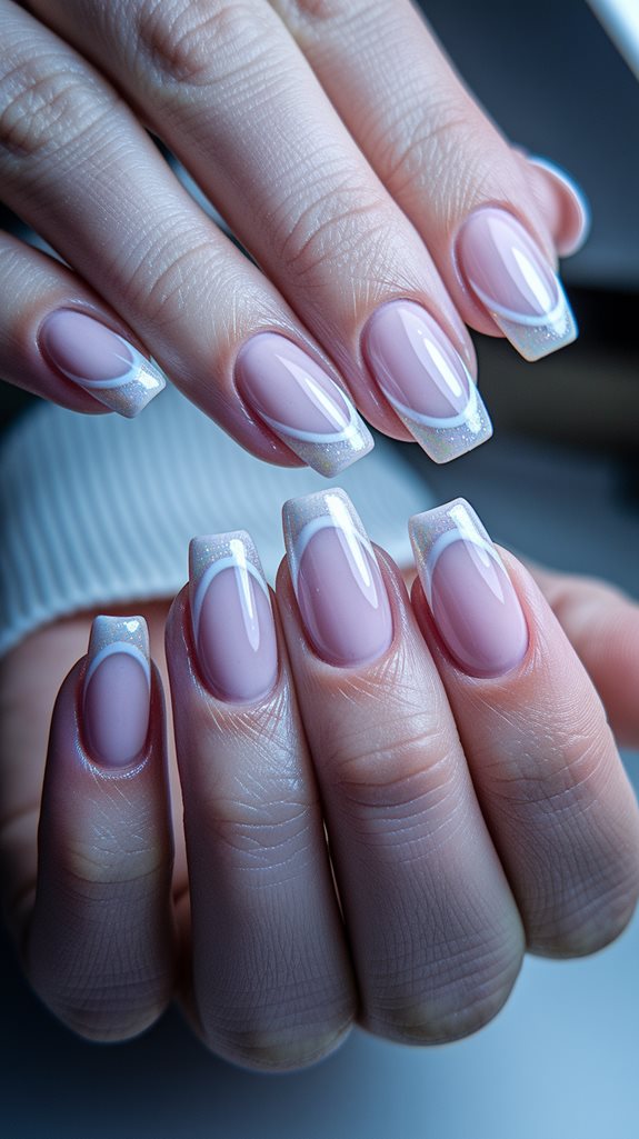 sparkly nail art tips