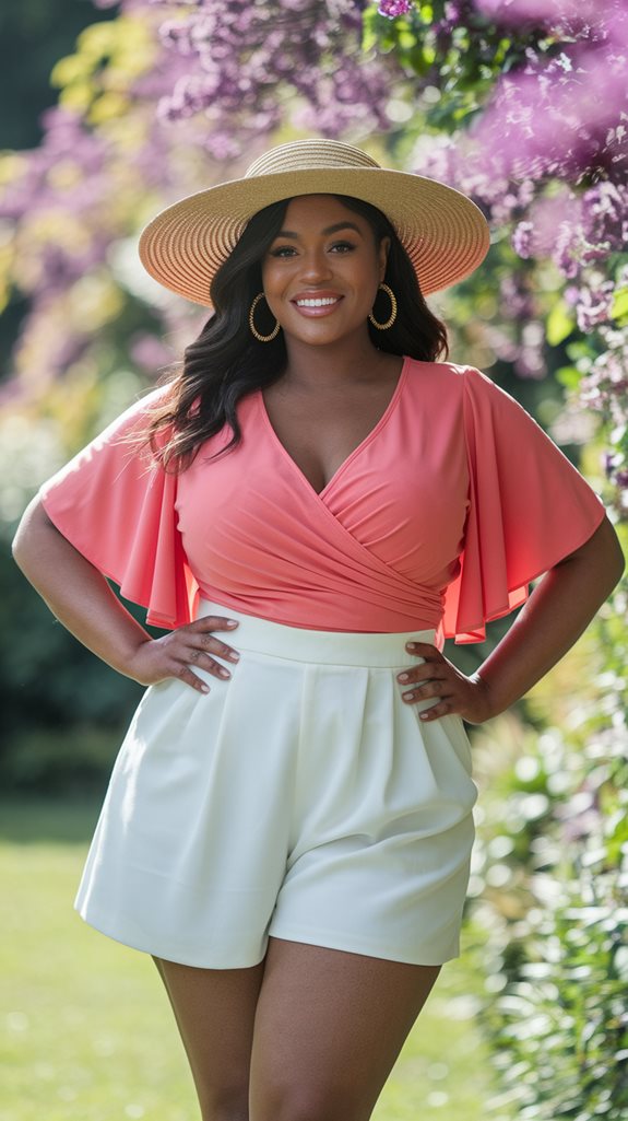 stylish v neck wrap top