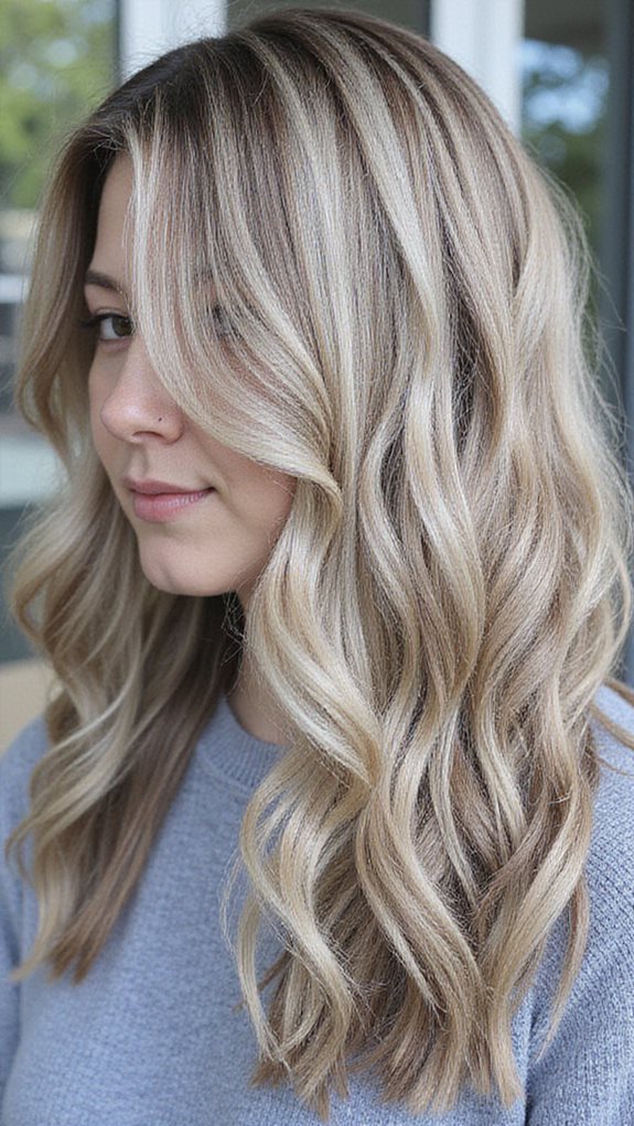 ash blonde lowlight technique