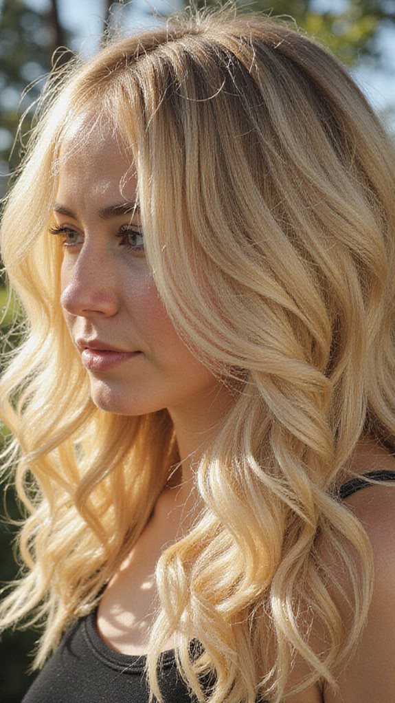 buttery blonde hair maintenance