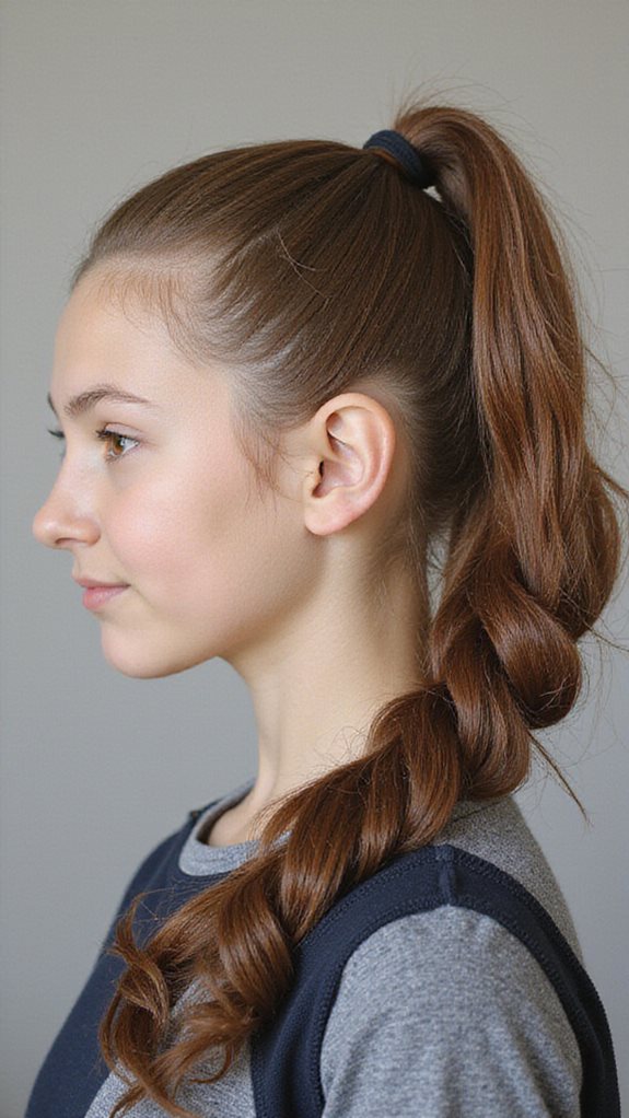 chic high ponytail twist