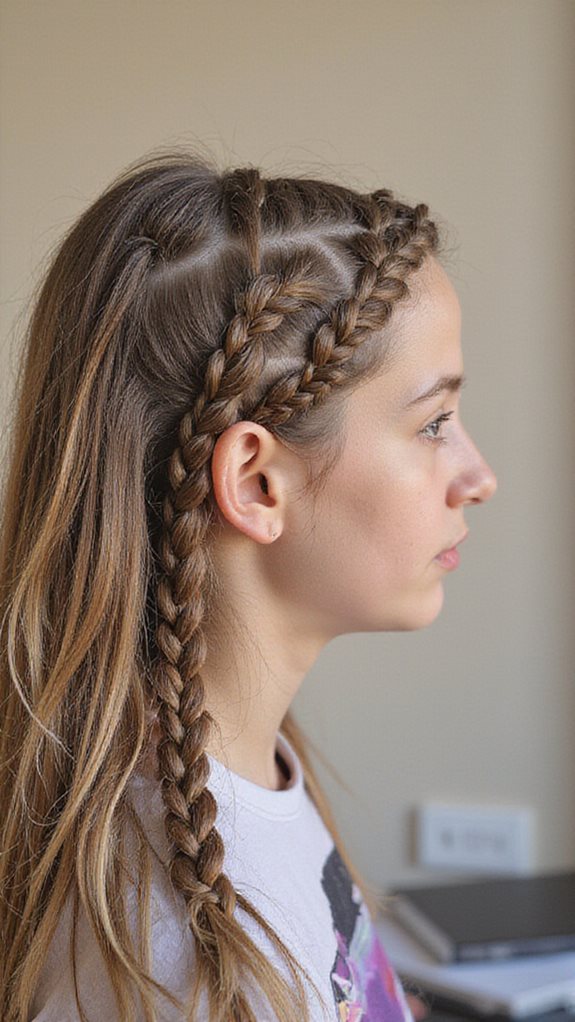 double dutch braid technique
