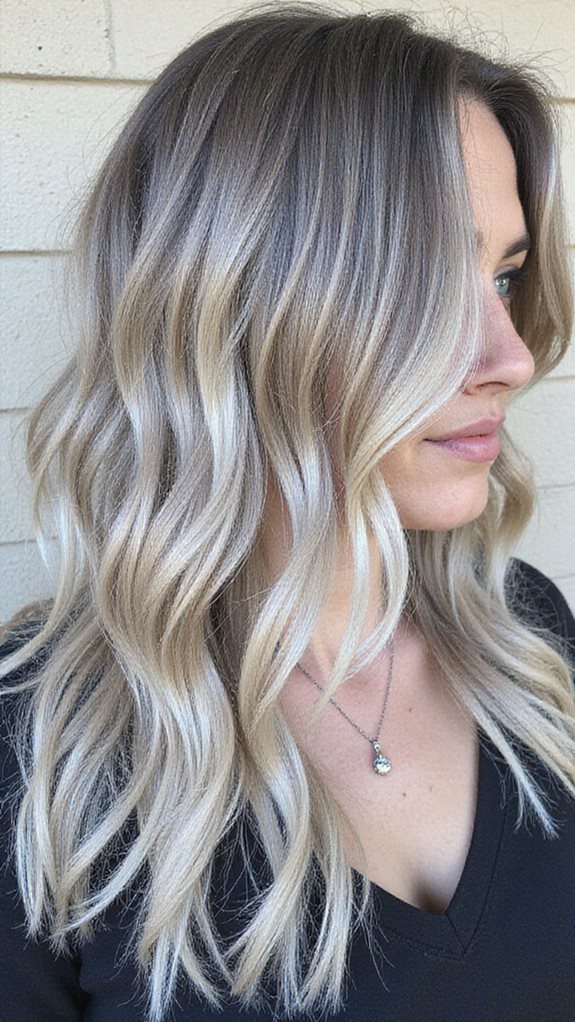 elegant low maintenance hair color