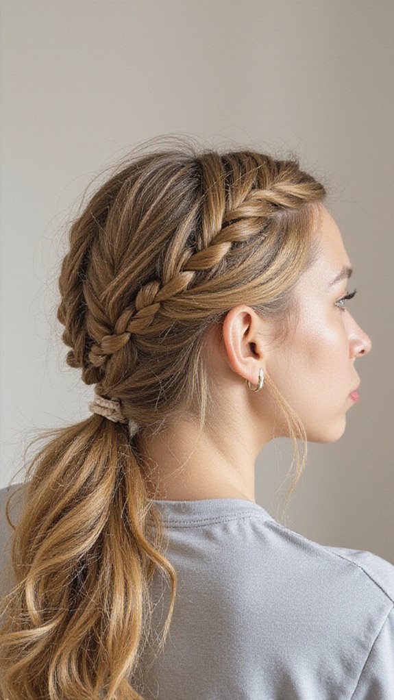 elegant quick braided hairstyle