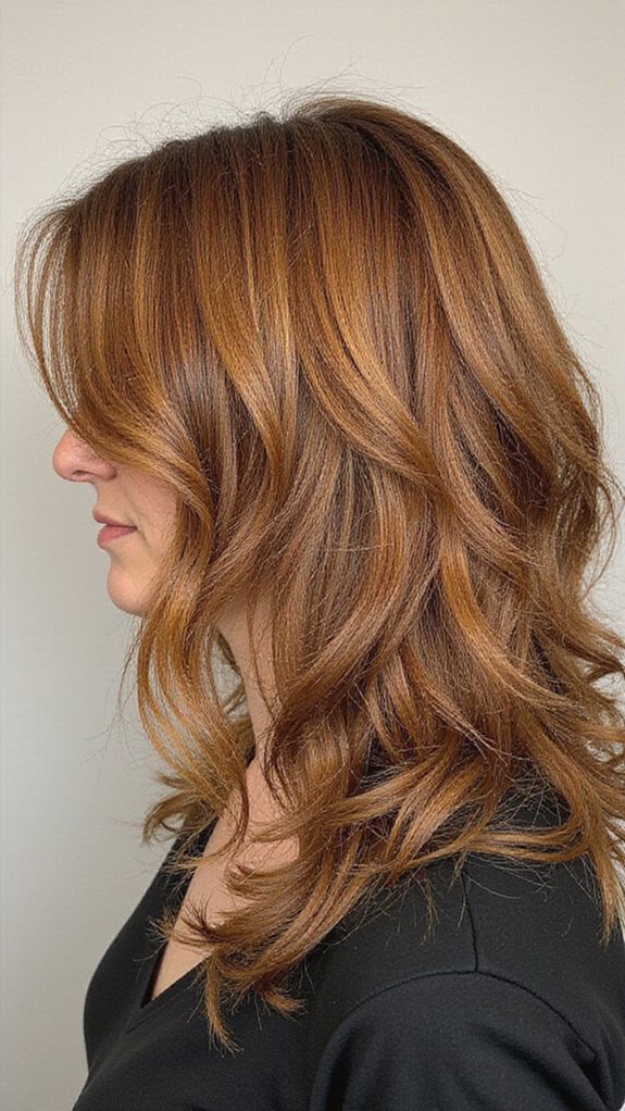 polished voluminous medium length hairstyle