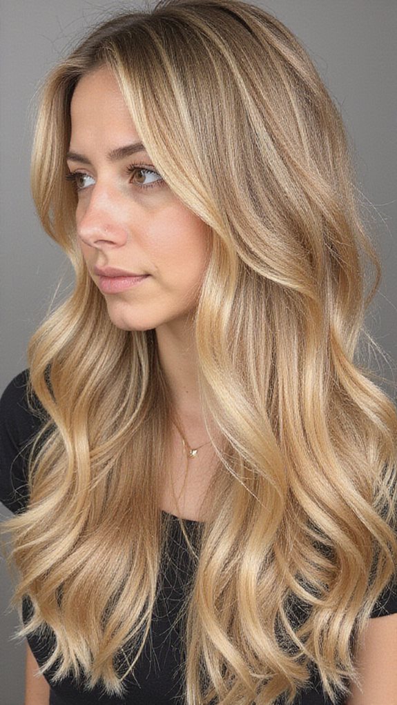 radiant golden blonde elegance