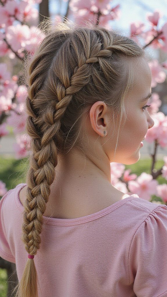romantic cascading braid style