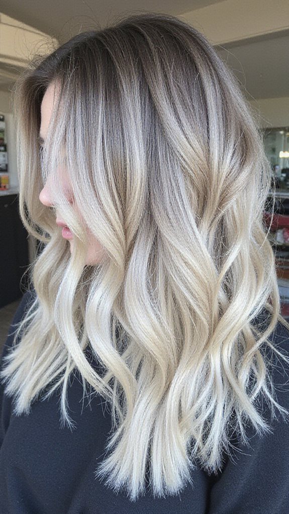 sophisticated ash blonde transition