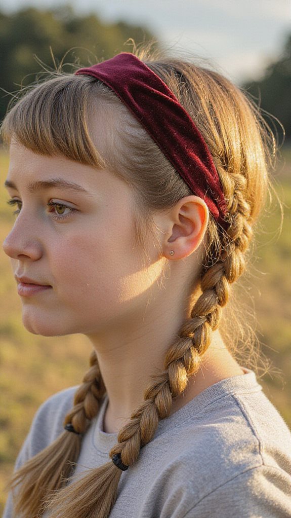 stylish braided headband technique