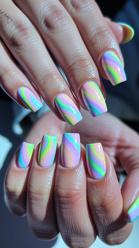 colorful spiral fabric design