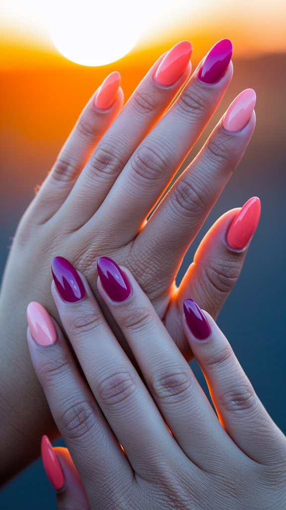 vibrant evening sky colors