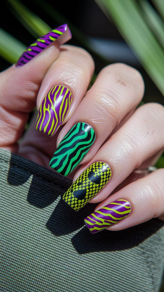 vibrant wild animal patterns