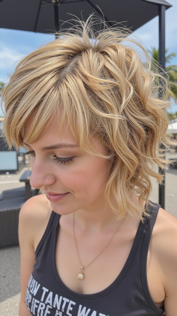 beachy waves short shag