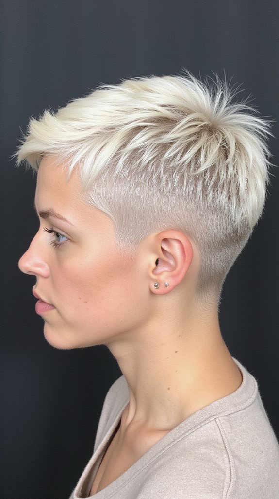 daring ultra short pixie transformation