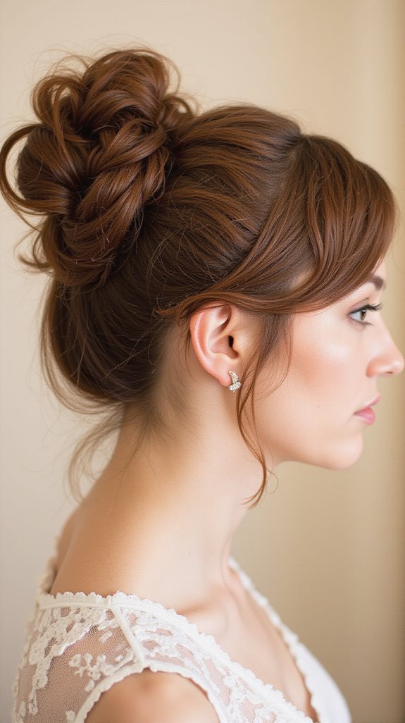 effortless chic high bun