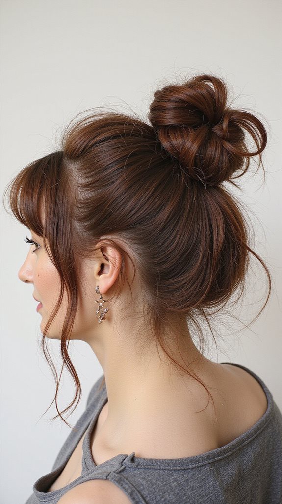 effortless stylish messy bun