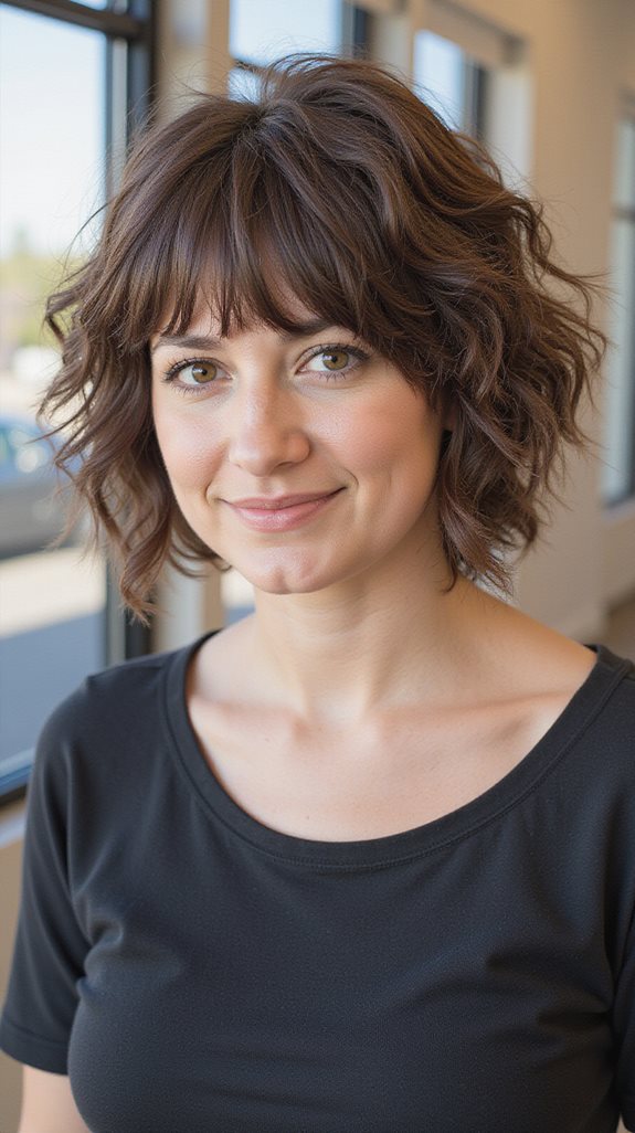 flattering short shag hairstyles