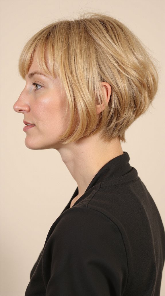 fresh trendy curtain bangs