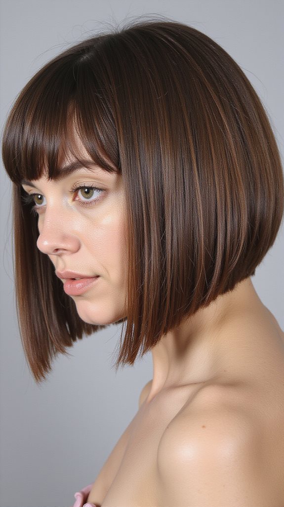sleek bob hairstyle elegance