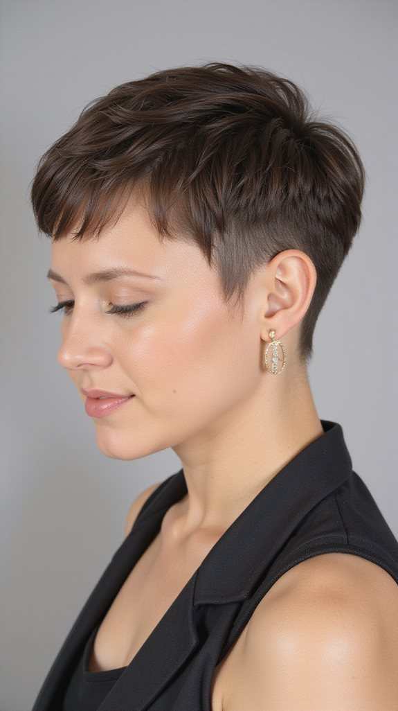 sophisticated sleek pixie cut
