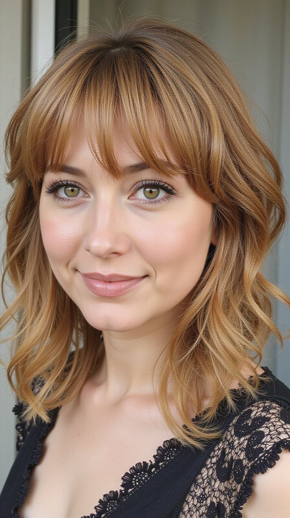 stylish modern layered shag