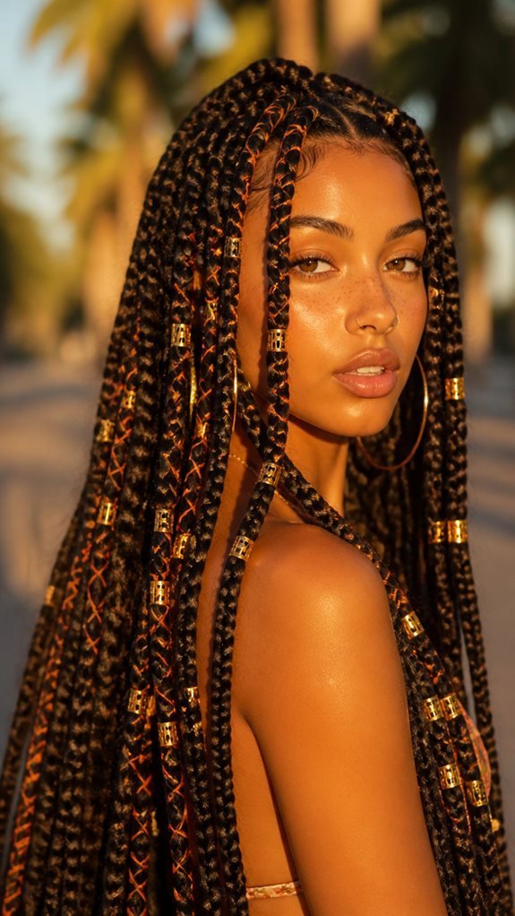 bold summer jumbo braids