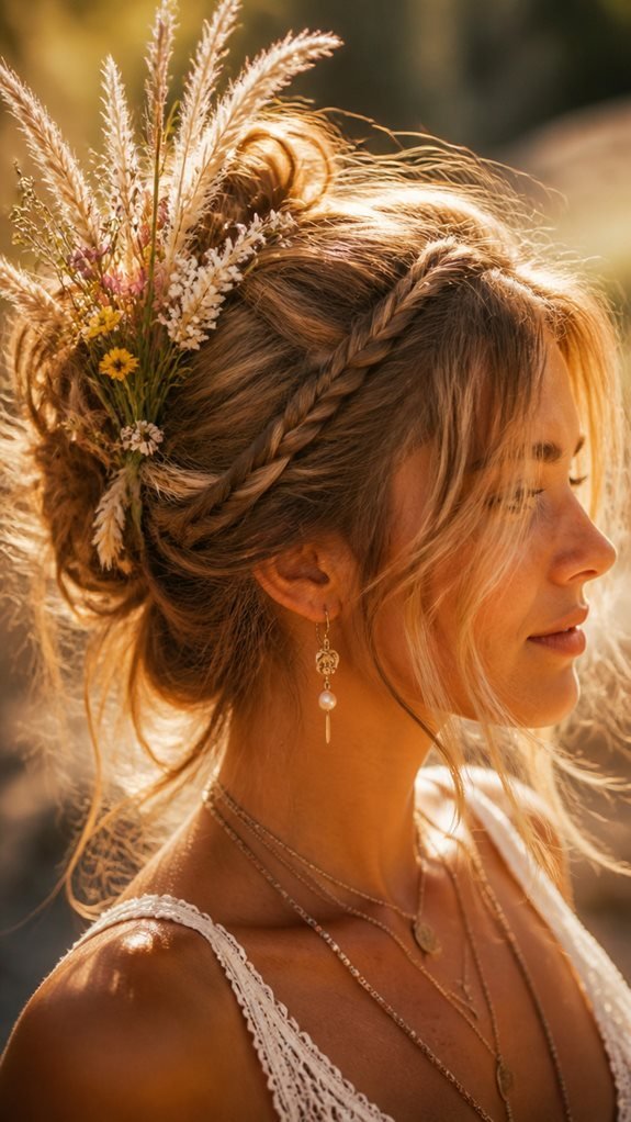 braided messy bun tutorial