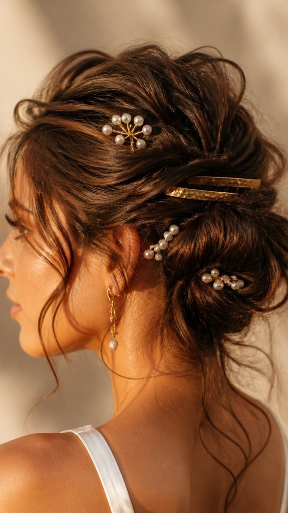 chic messy bun accessories